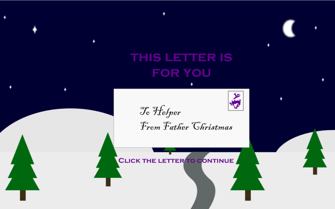 Interactive e-learning Christmas Card